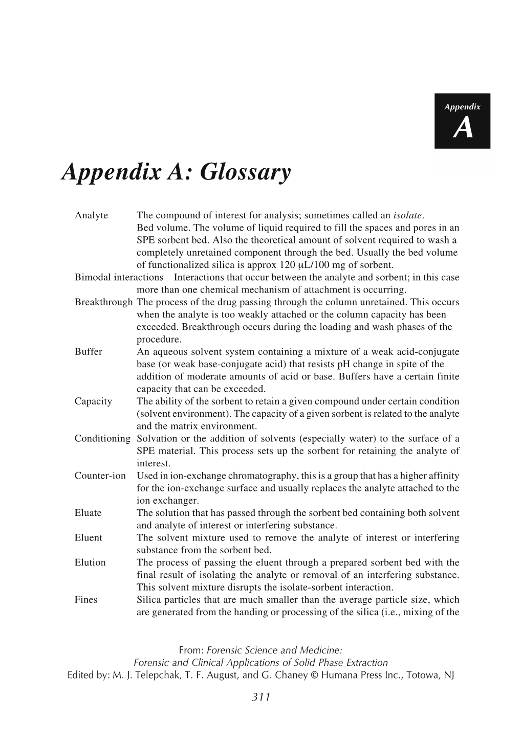 Appendix A: Glossary