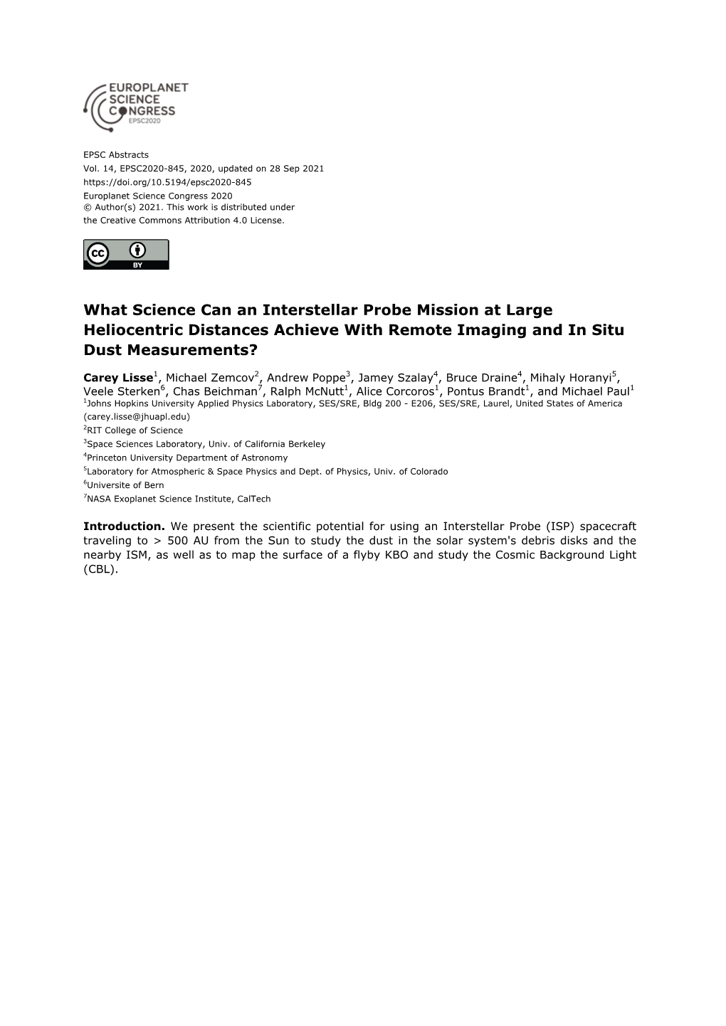 What Science Can an Interstellar Probe Mission at Large Heliocentric Distances Achieve with Remote Imaging and in Situ Dust Measurements?