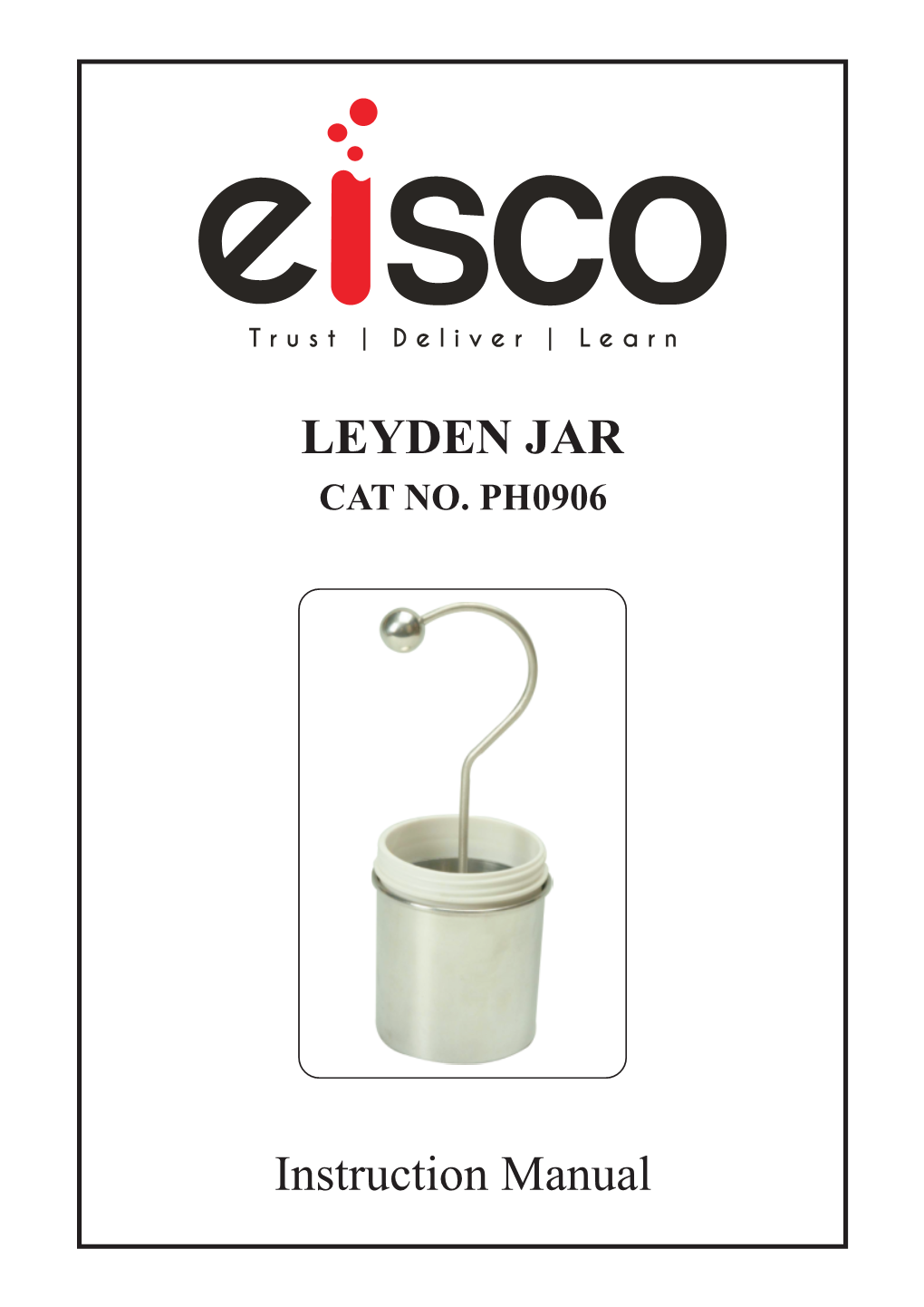 Leyden Jar Instruction Manual