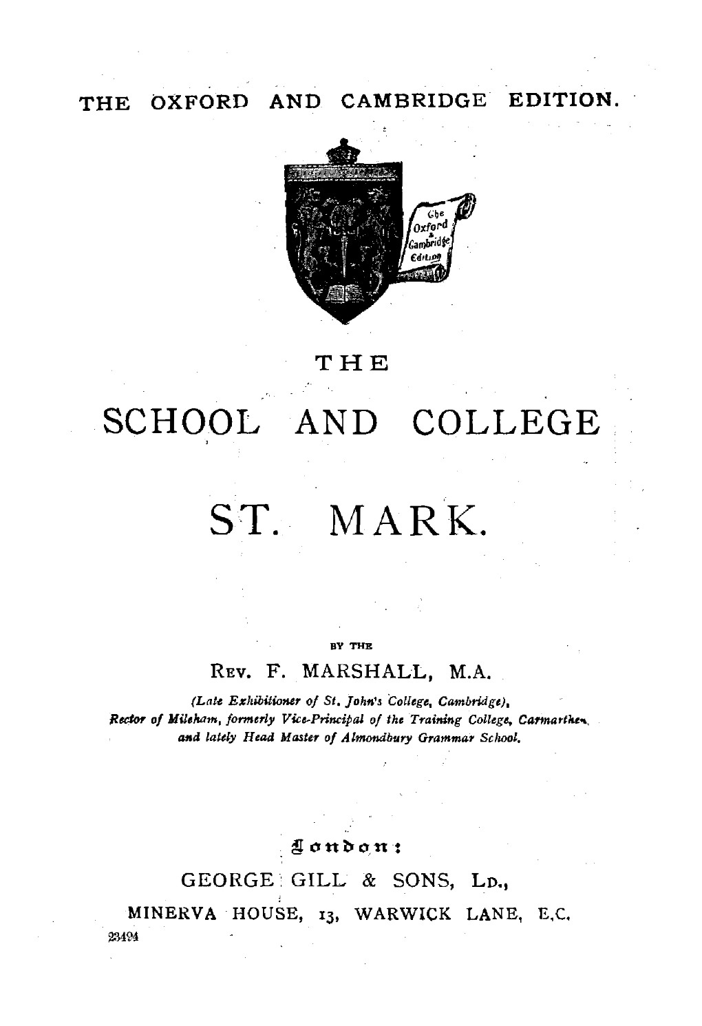 School and College St. Mark