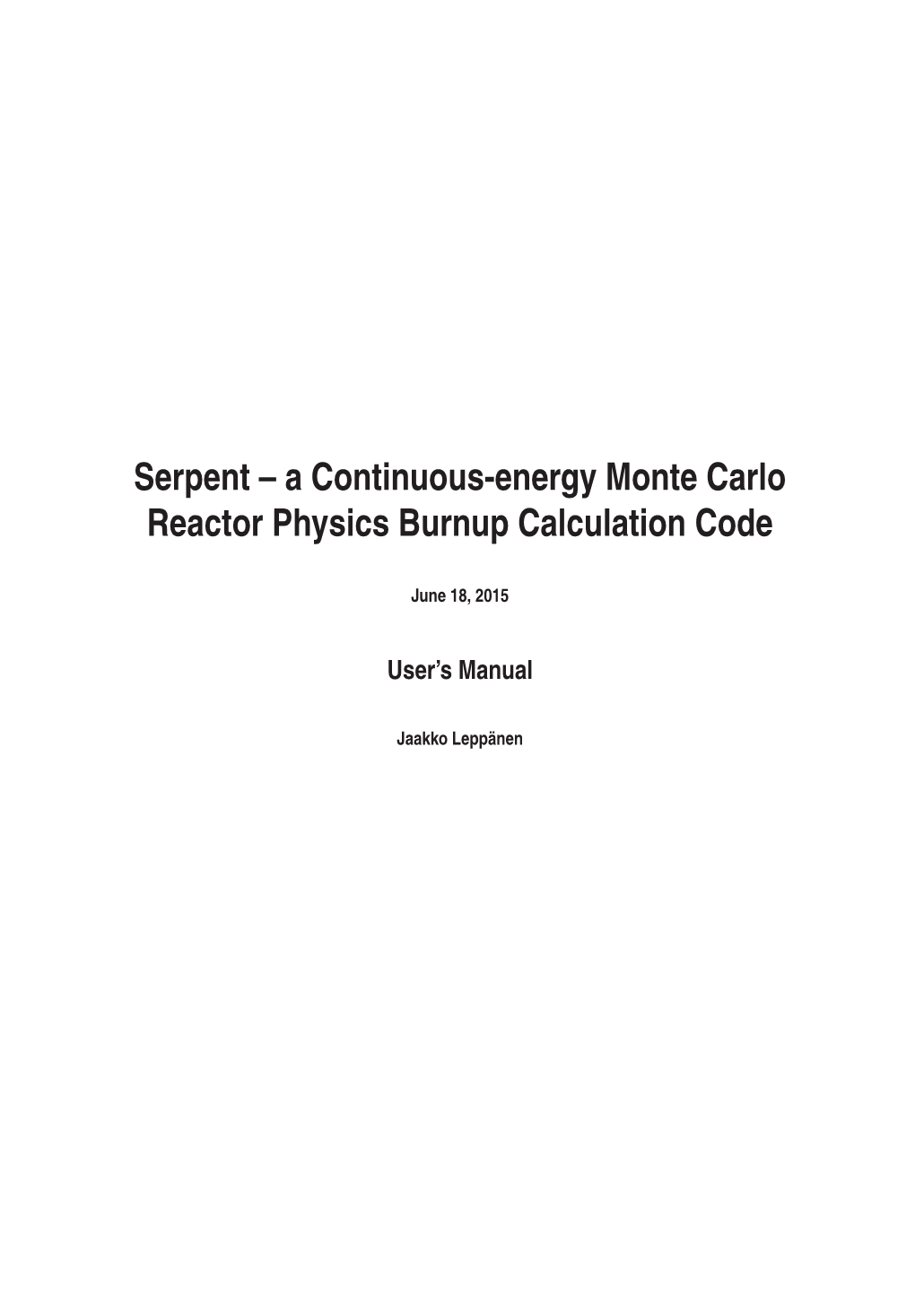 A Continuous-Energy Monte Carlo Reactor Physics Burnup Calculation Code
