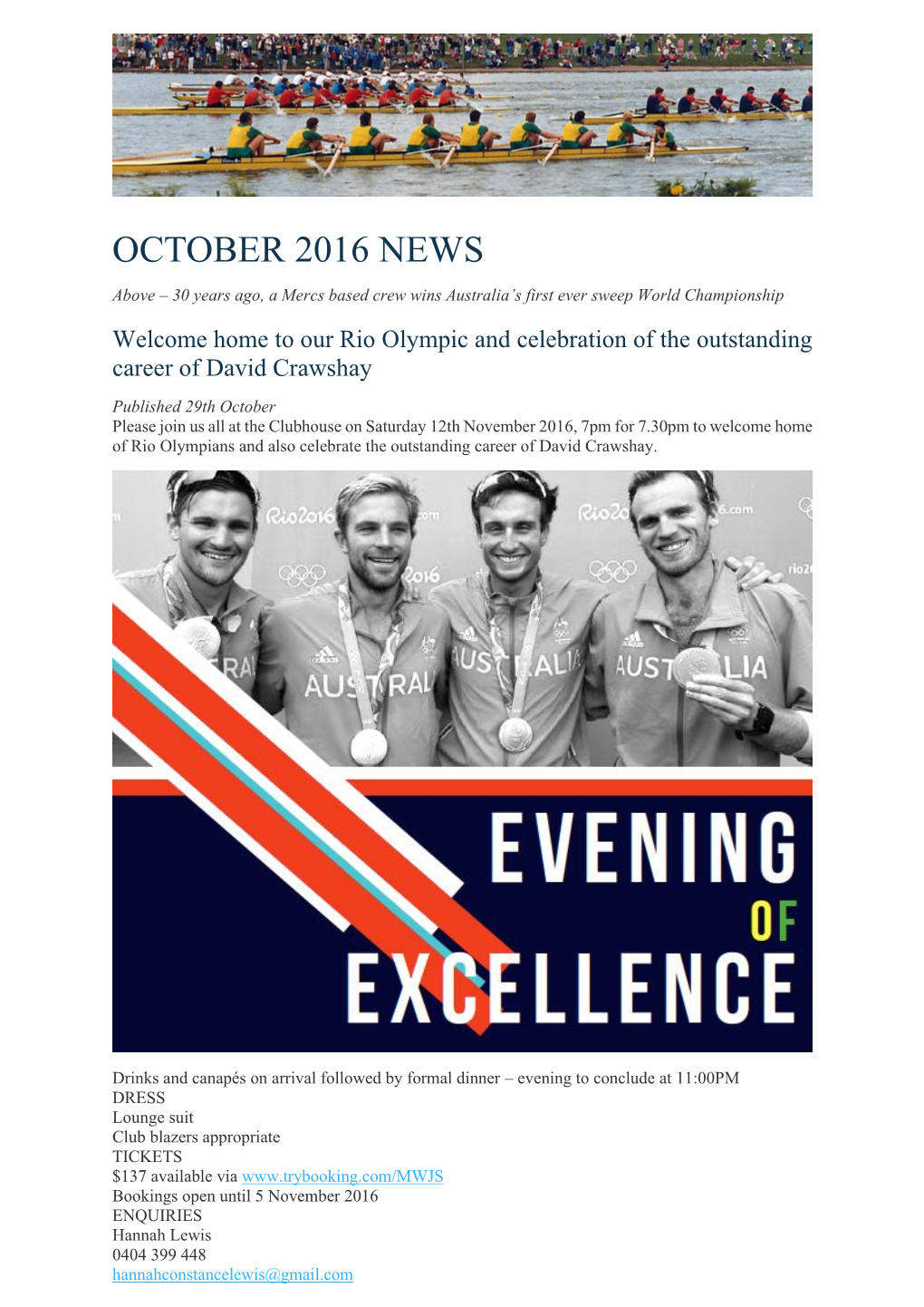 October 2016 News