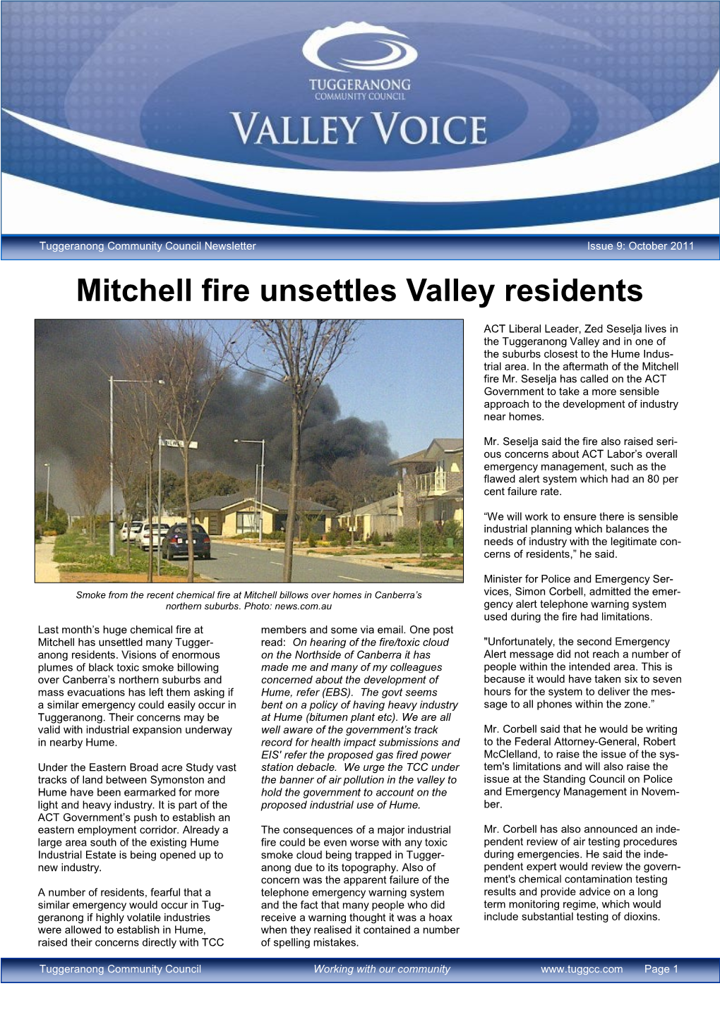 Mitchell Fire Unsettles Valley Residents