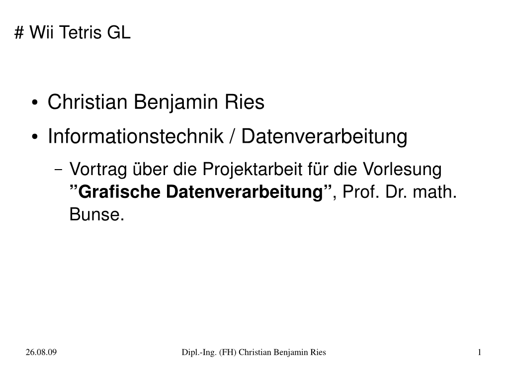 Christian Benjamin Ries Informationstechnik