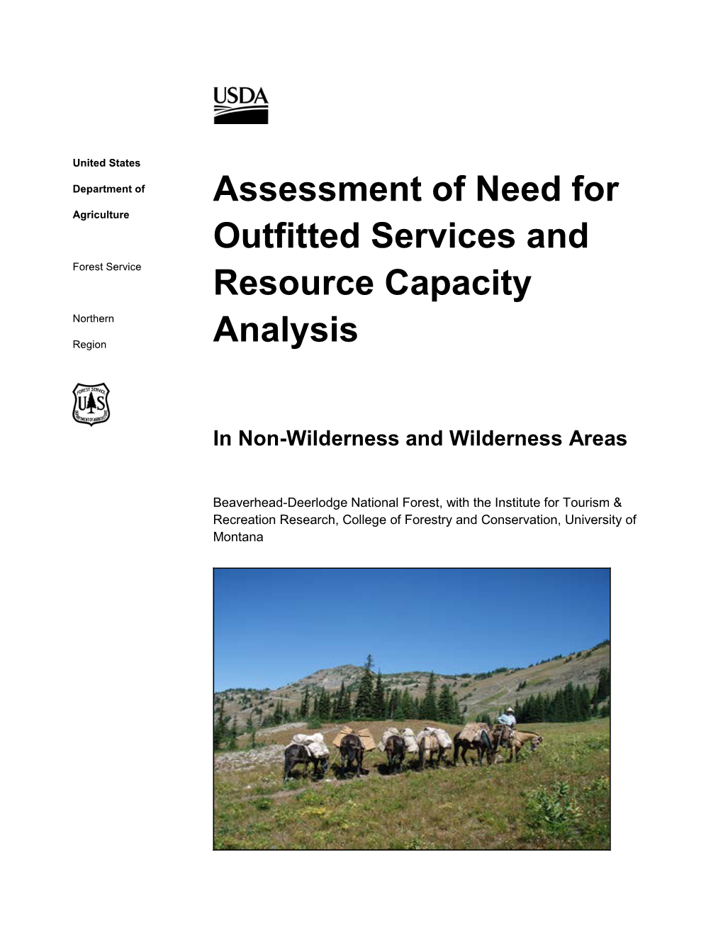 Studies on Recreation Use, Trends, and Outfitting Regionally And