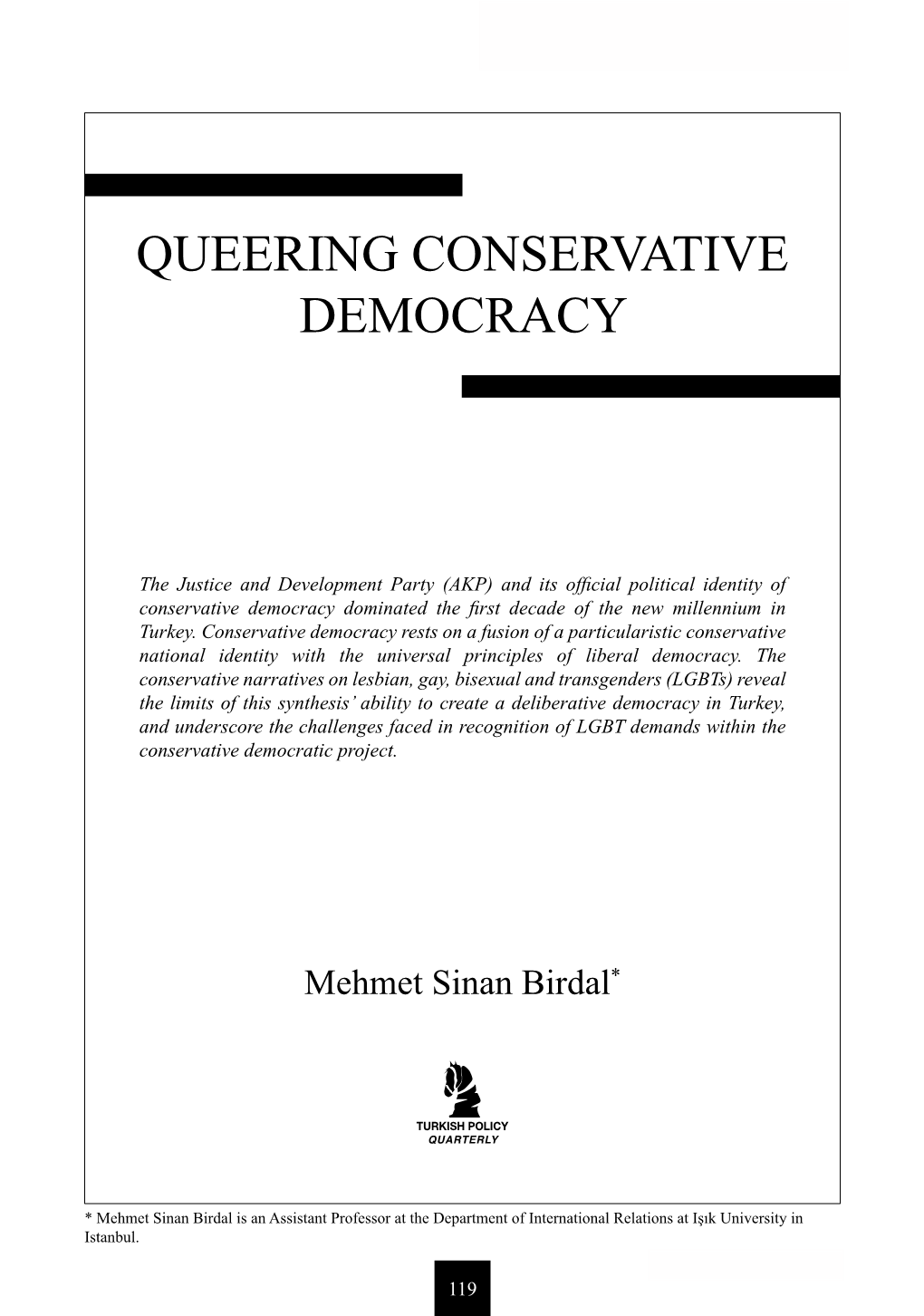 Queering Conservative Democracy