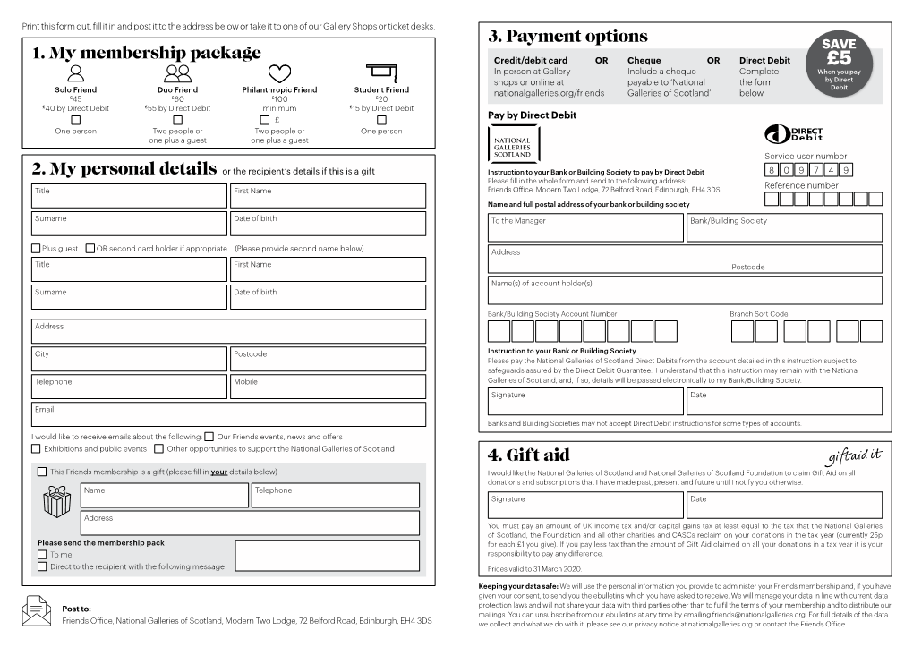 Direct Debit £100.00