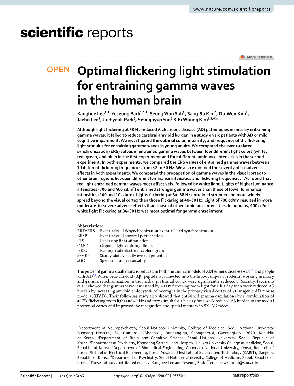 Optimal Flickering Light Stimulation for Entraining Gamma Waves in The