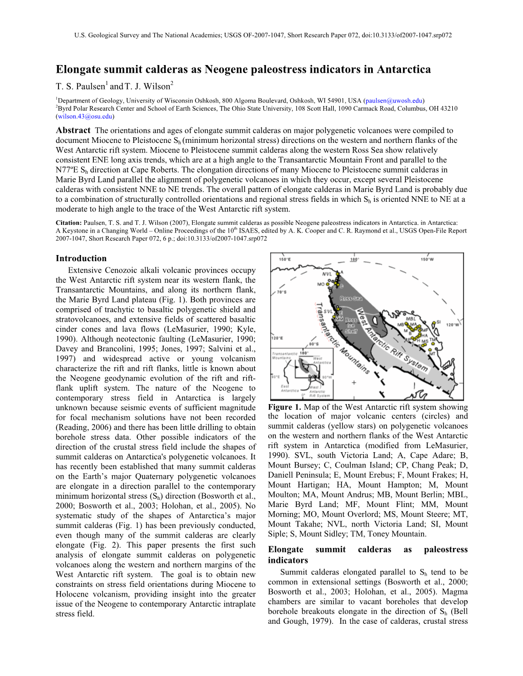 USGS Open-File Report 2007-1047, Short Research Paper 072, 6 P.; Doi:10.3133/Of2007-1047.Srp072