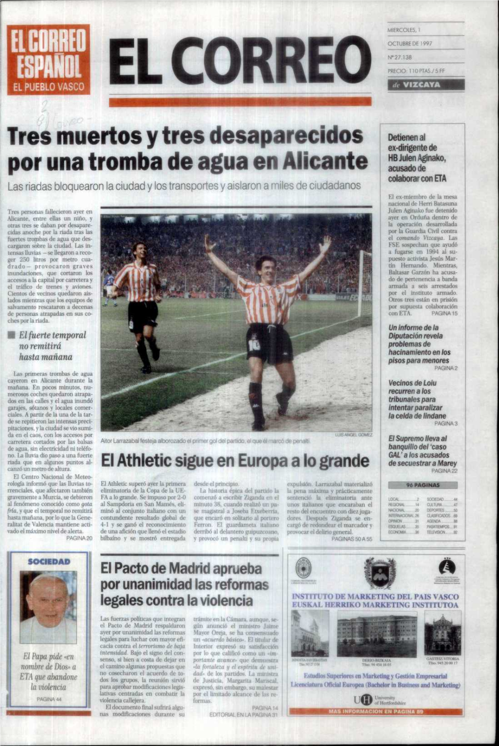 OMEZ Aitor Larrazabal Festeja Alborozado El Primer Gol Del Partido. El Que Él Marco De Penalti. El Athletic Sigue En Europa