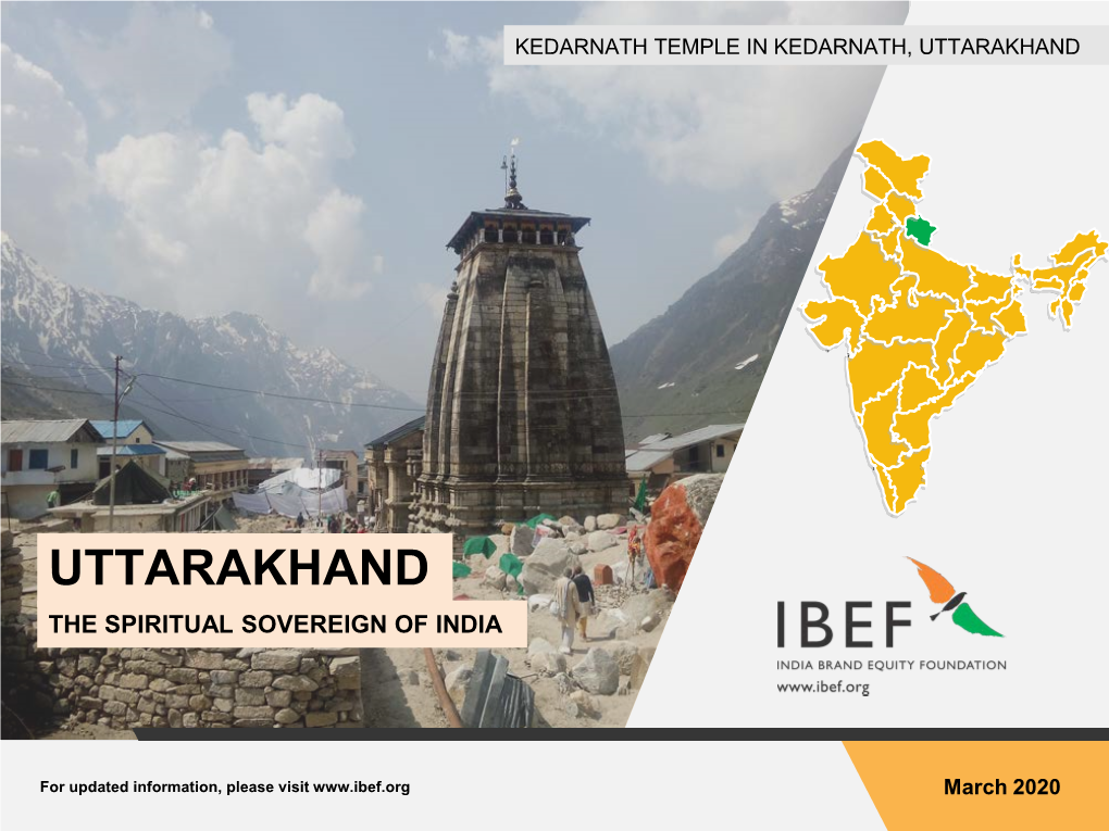 Uttarakhand the Spiritual Sovereign of India