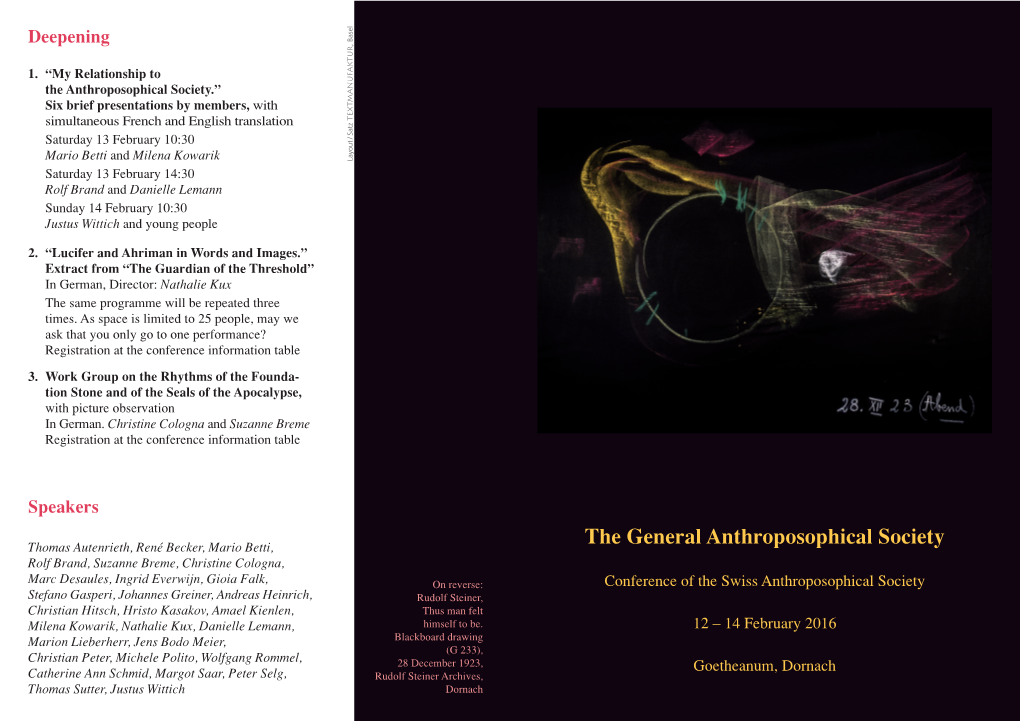 The General Anthroposophical Society