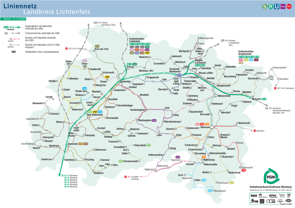 Liniennetz Landkreis Lichtenfels
