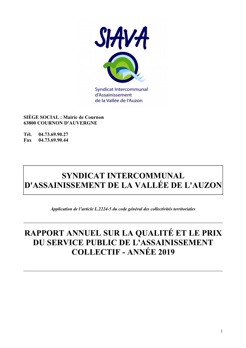 Syndicat Intercommunal D'assainissement De La Vallée De L'auzon