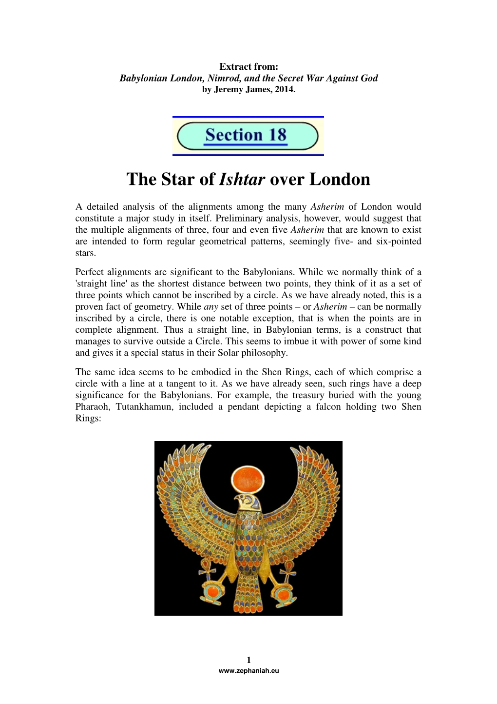 Babylonian London, Nimrod, and the Secret War Against God by Jeremy James, 2014