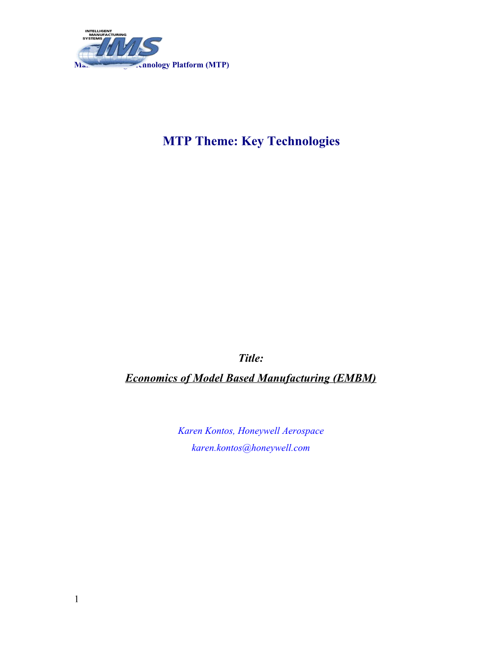 Current CCI: Die and Mold Design and Manufacturing Network