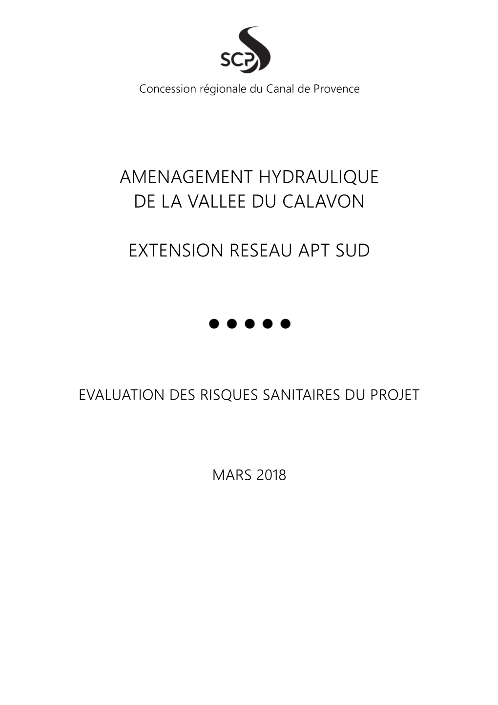 Amenagement Hydraulique De La Vallee Du Calavon Extension Reseau