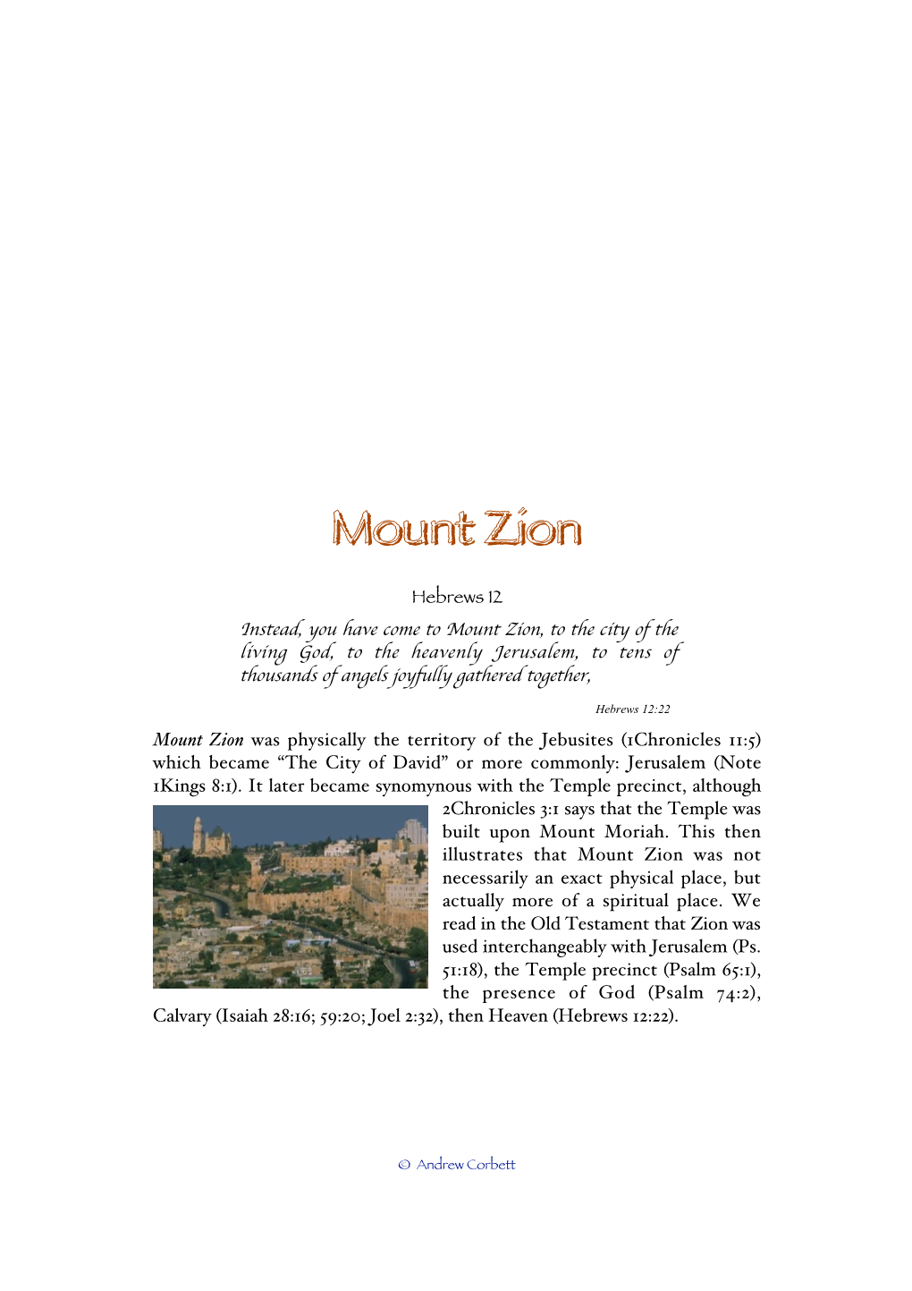 Mount Zionzion