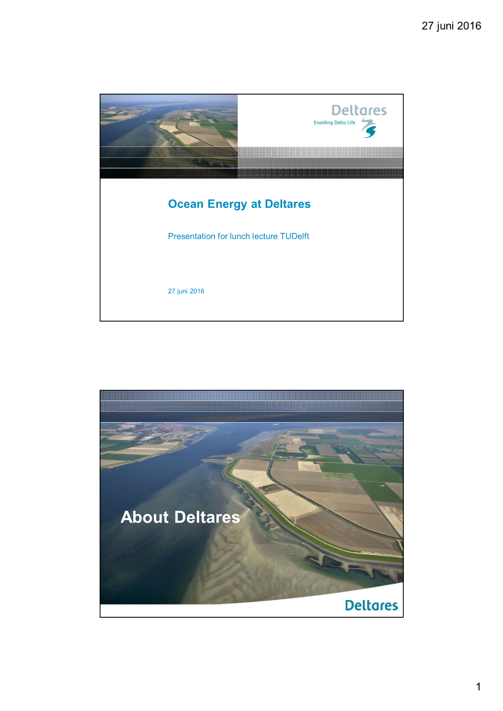 About Deltares