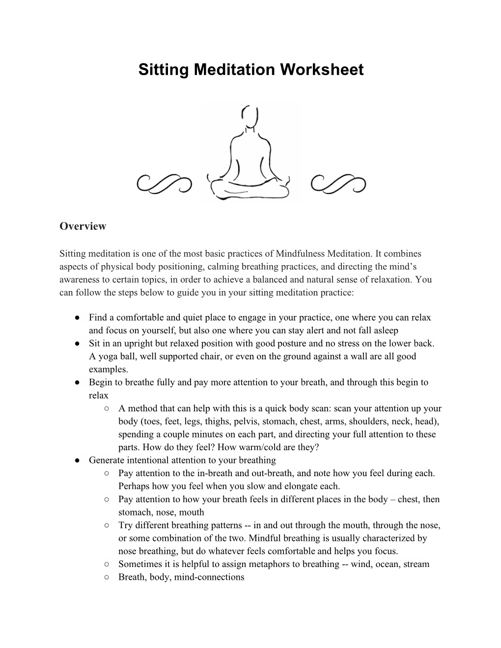 Jon Kabat Zinn Guided Meditation Script