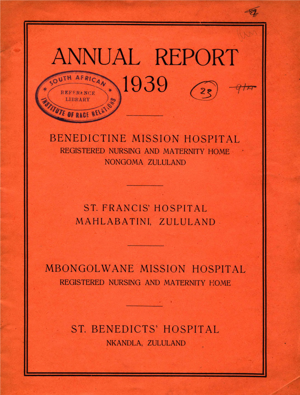 Annual Report 1939