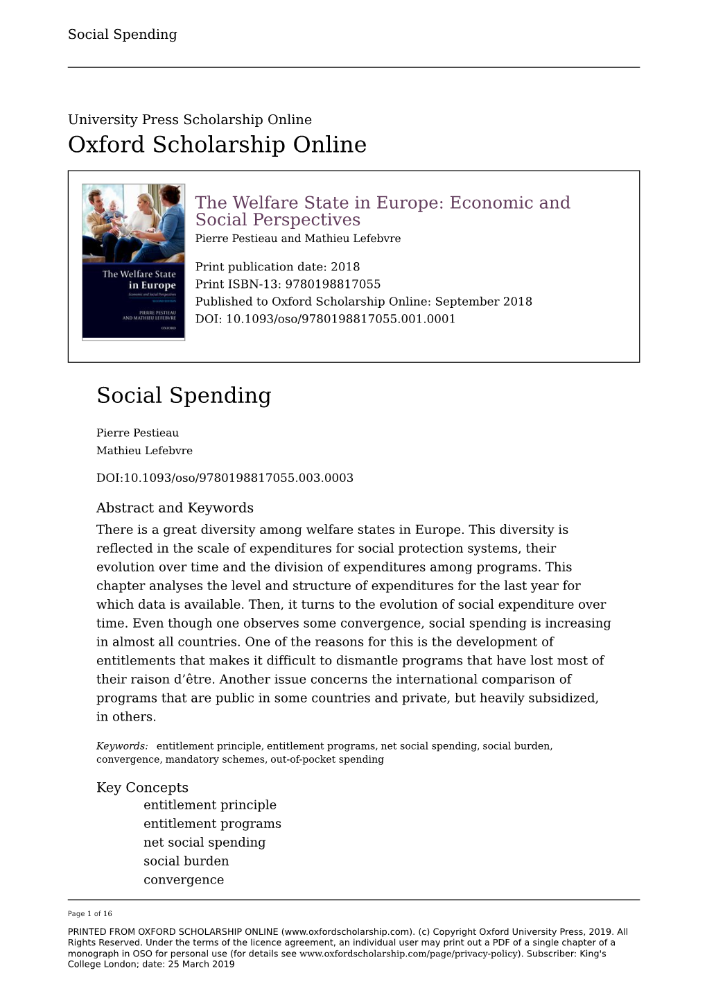 Social Spending