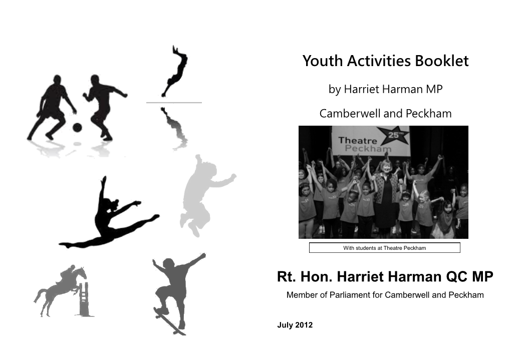 Youth Activities Booklet
