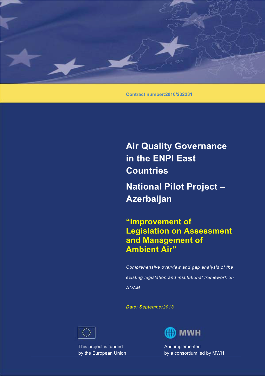 Air Quality Governance in the ENPI East Countries National Pilot Project – Azerbaijan