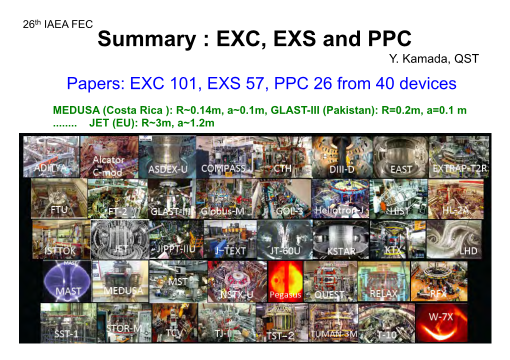 EXC, EXS and PPC Y