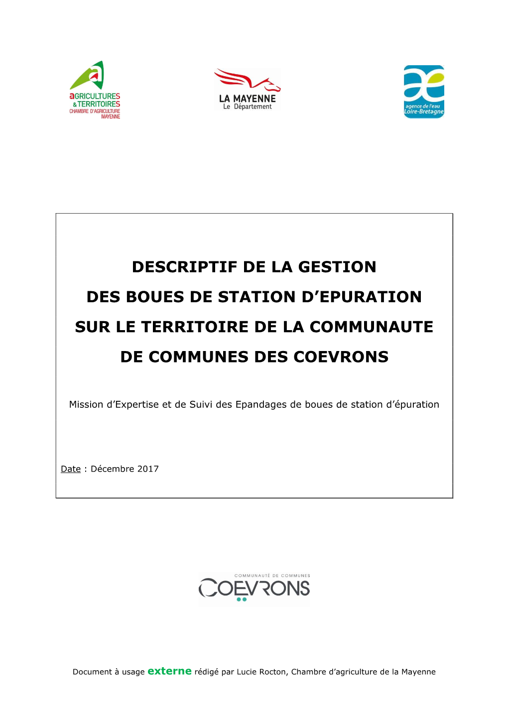 Descriptif De La Gestion Des Boues De Station D'epuration Sur Le Territoire