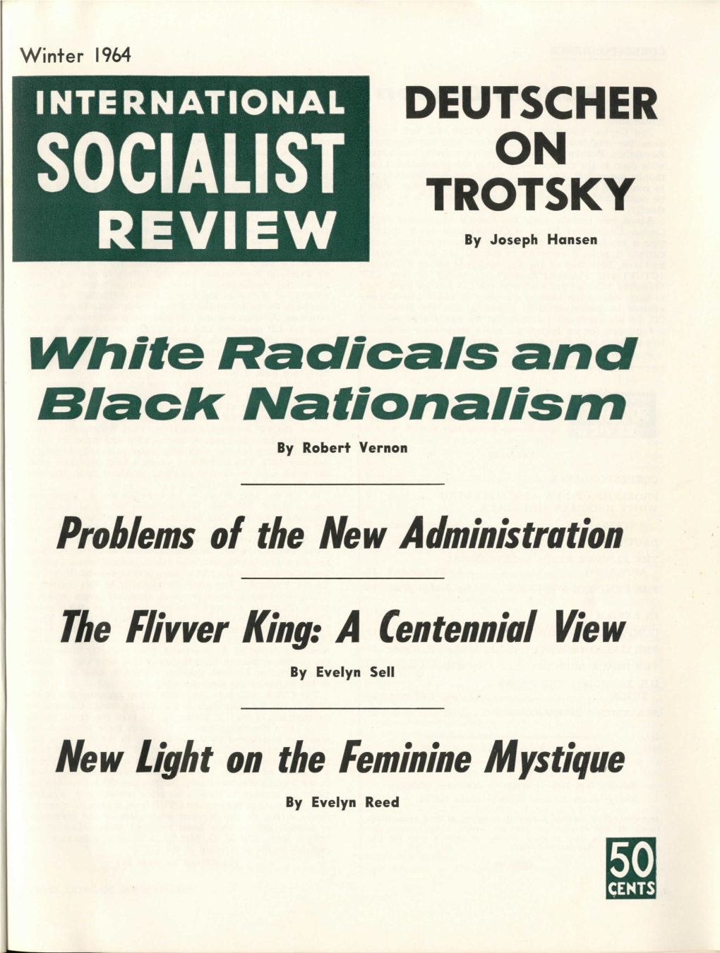 Socialist Review Publishing Association, 116 Diately Appointed As the Editors of the Sinhalese and Tamil SOCIALIST University Pl., New York 3, N