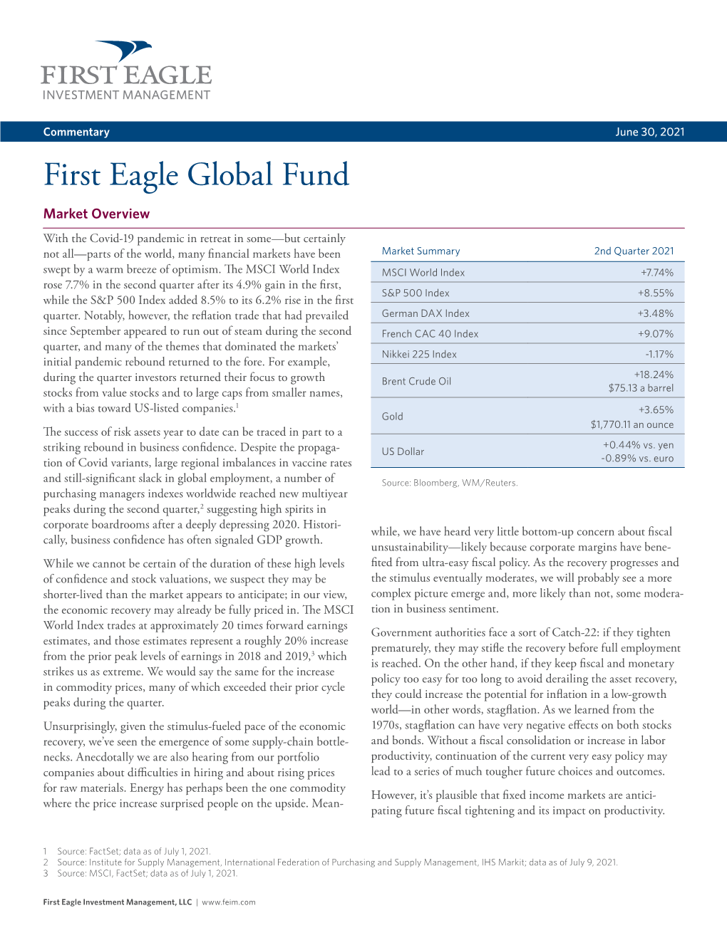 First Eagle Global Fund