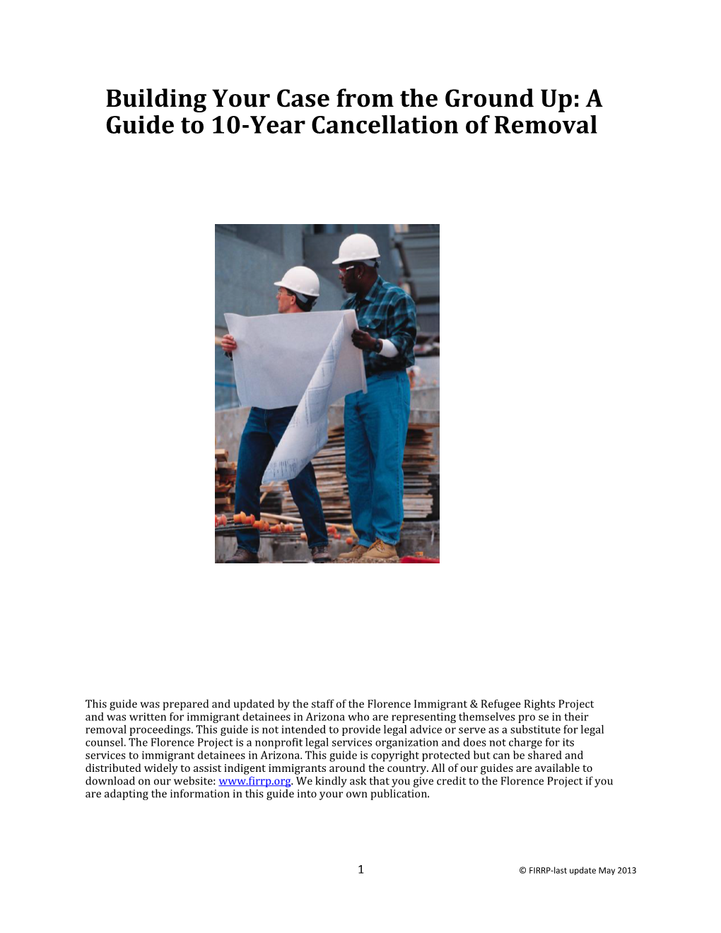 10 Year Cancellation of Removal