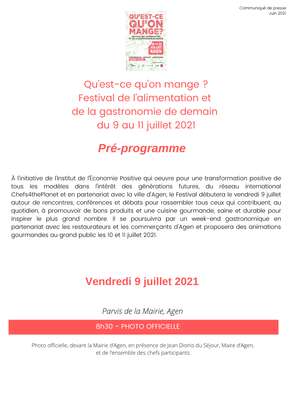 Pré-Programme Festival Agen