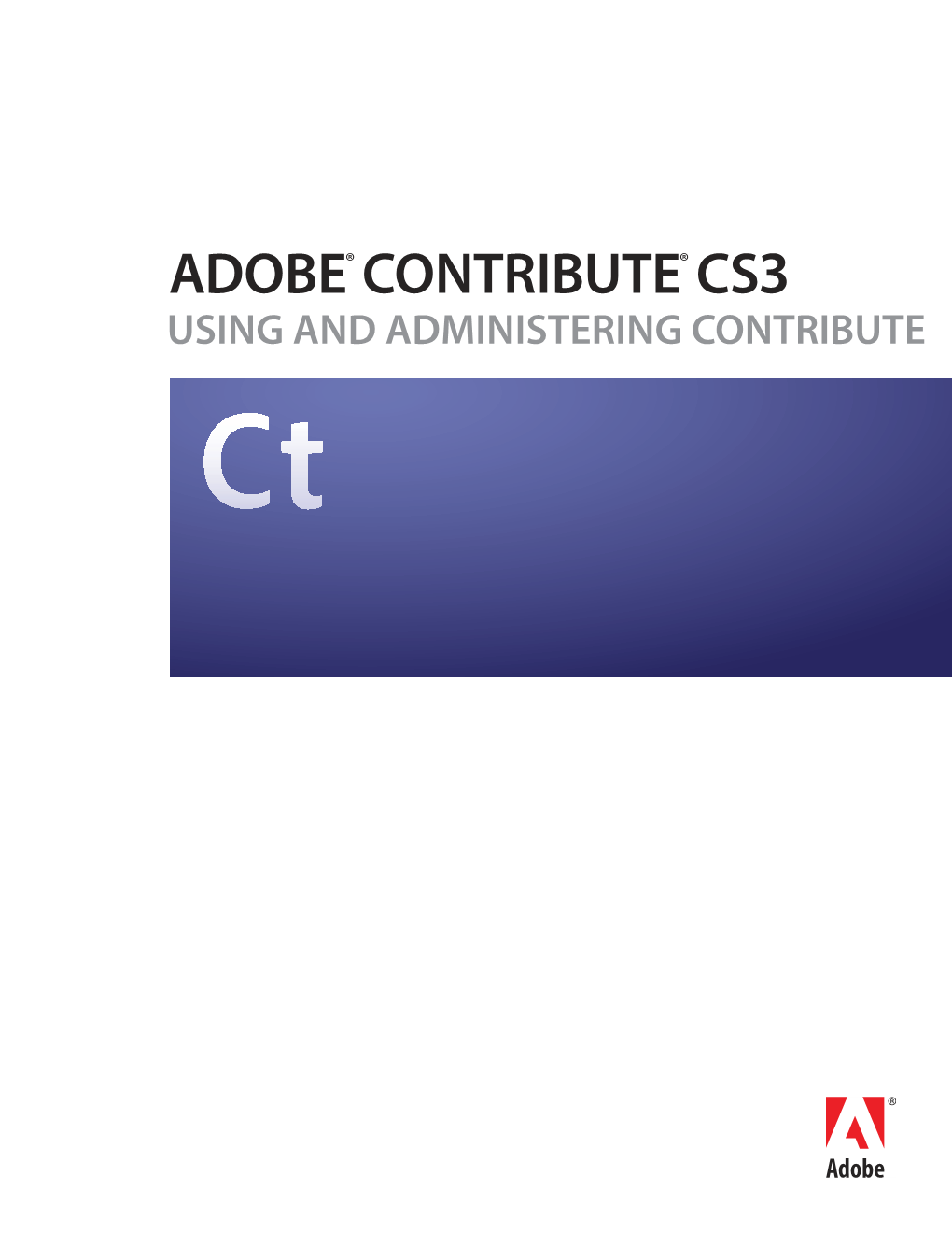 Adobe® Contribute®