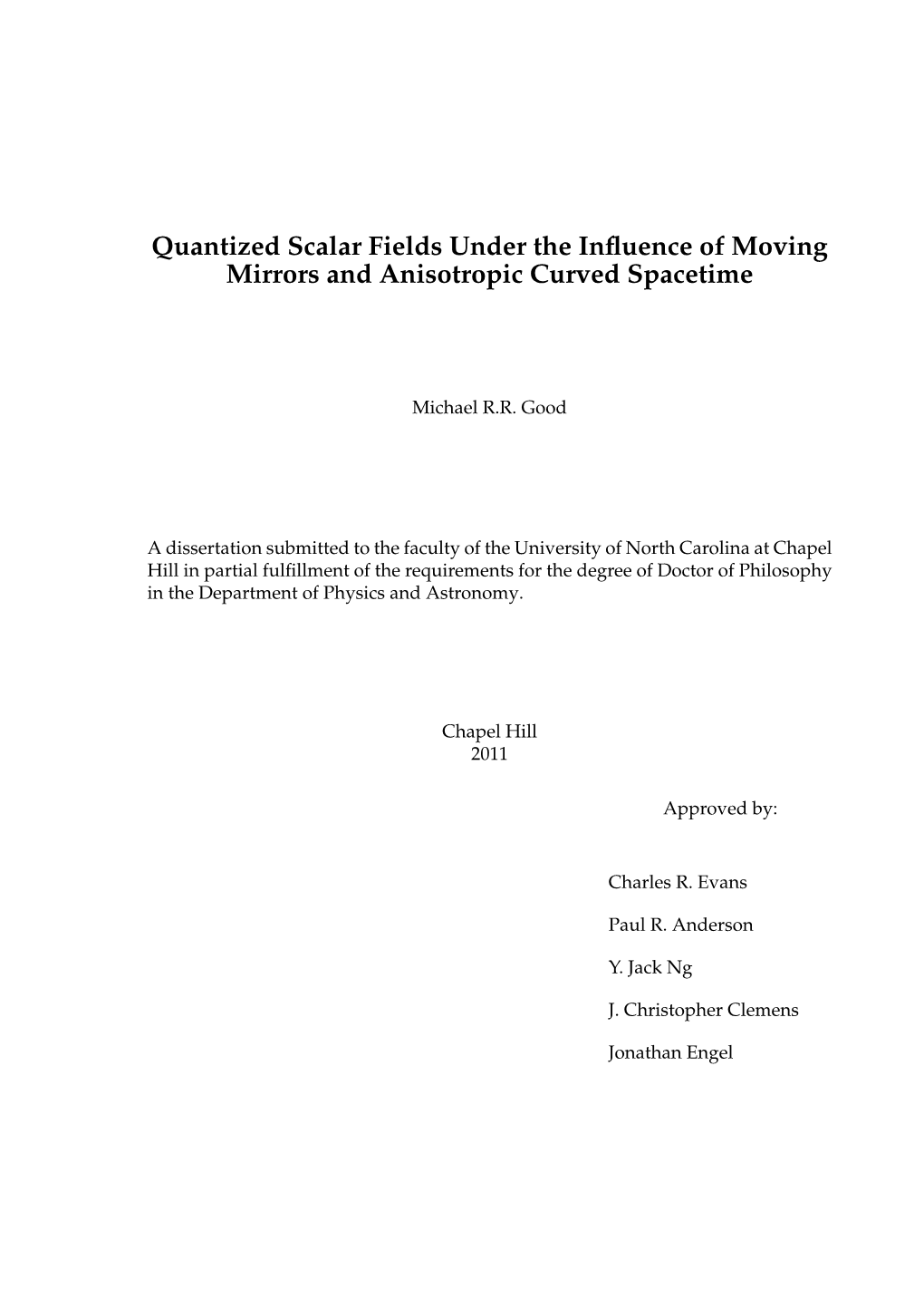 Quantized Scalar Fields Under the Influence of Moving Mirrors and Anisotropic Curved Spacetime