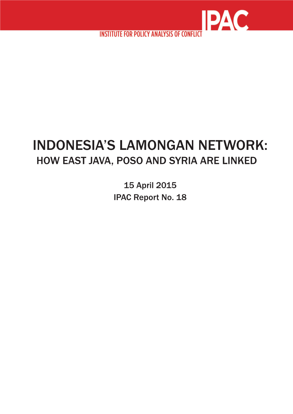 Indonesia's Lamongan Network