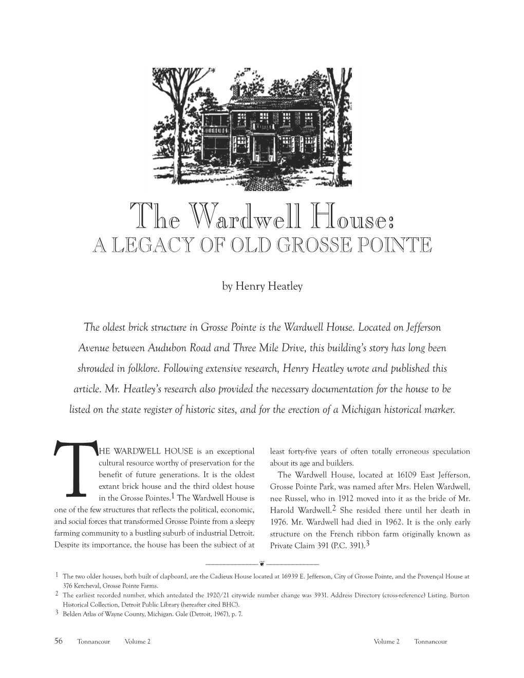 The Wardwell House: a LEGACY of OLD GROSSE POINTE