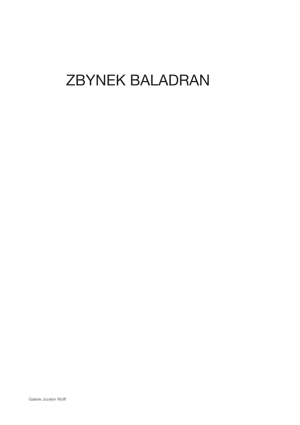 Zbynek Baladran