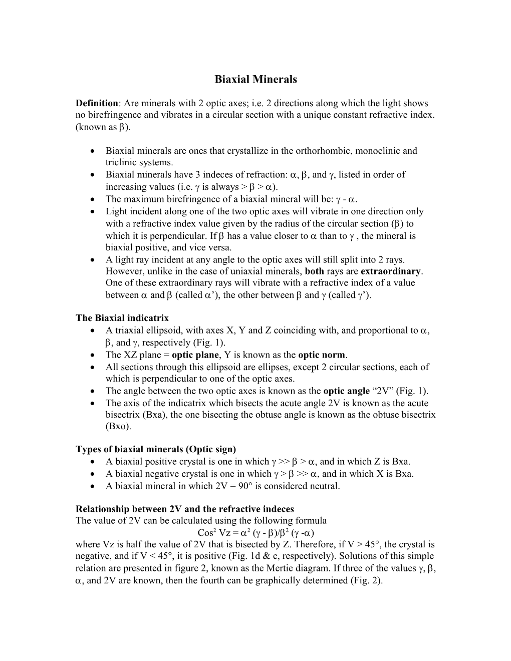 Geology 314: Mineralogy