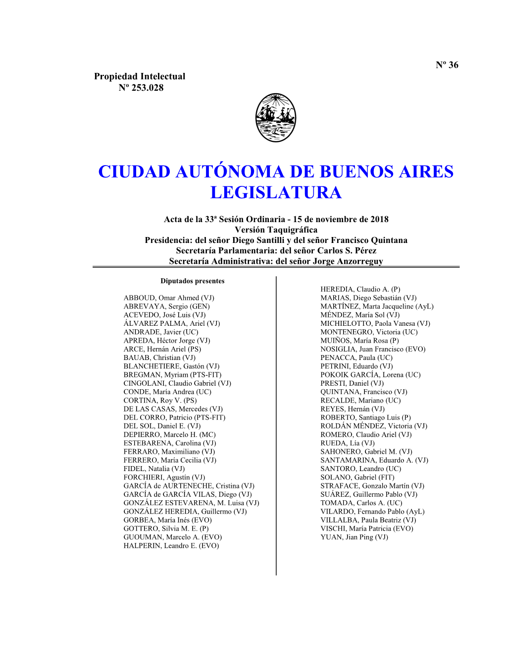 Ciudad Autónoma De Buenos Aires Legislatura