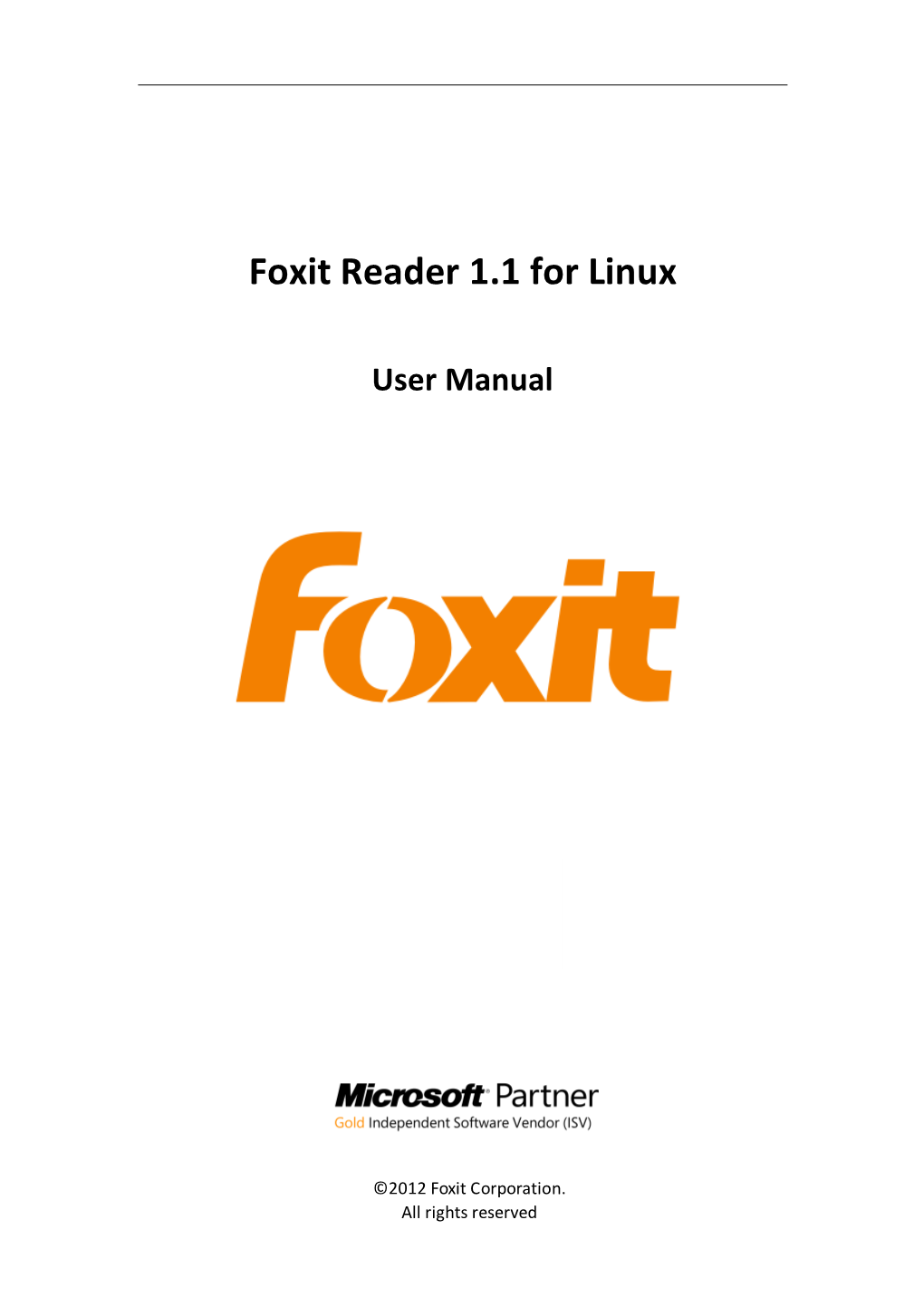 Foxit Reader 1.1 for Linux