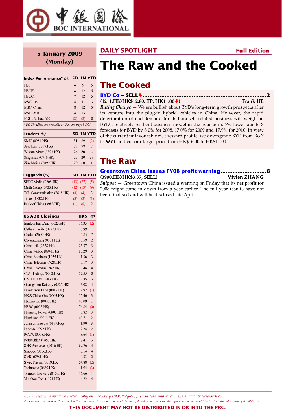 The Raw and the Cooked