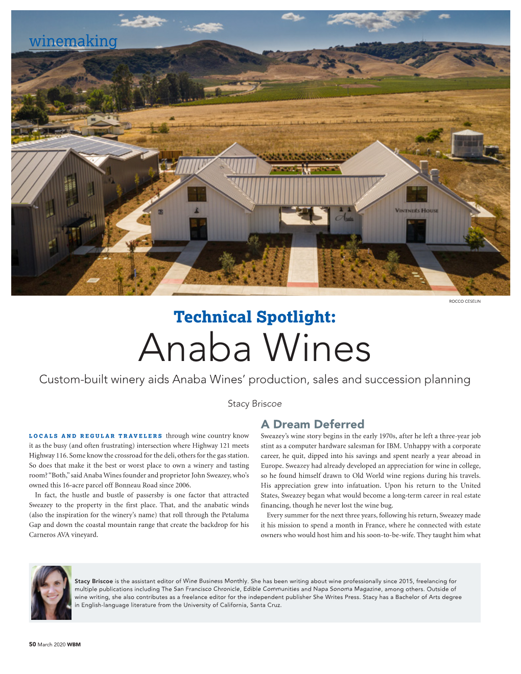 Anaba Wines Custom-Built Winery Aids Anaba Wines’ Production, Sales and Succession Planning