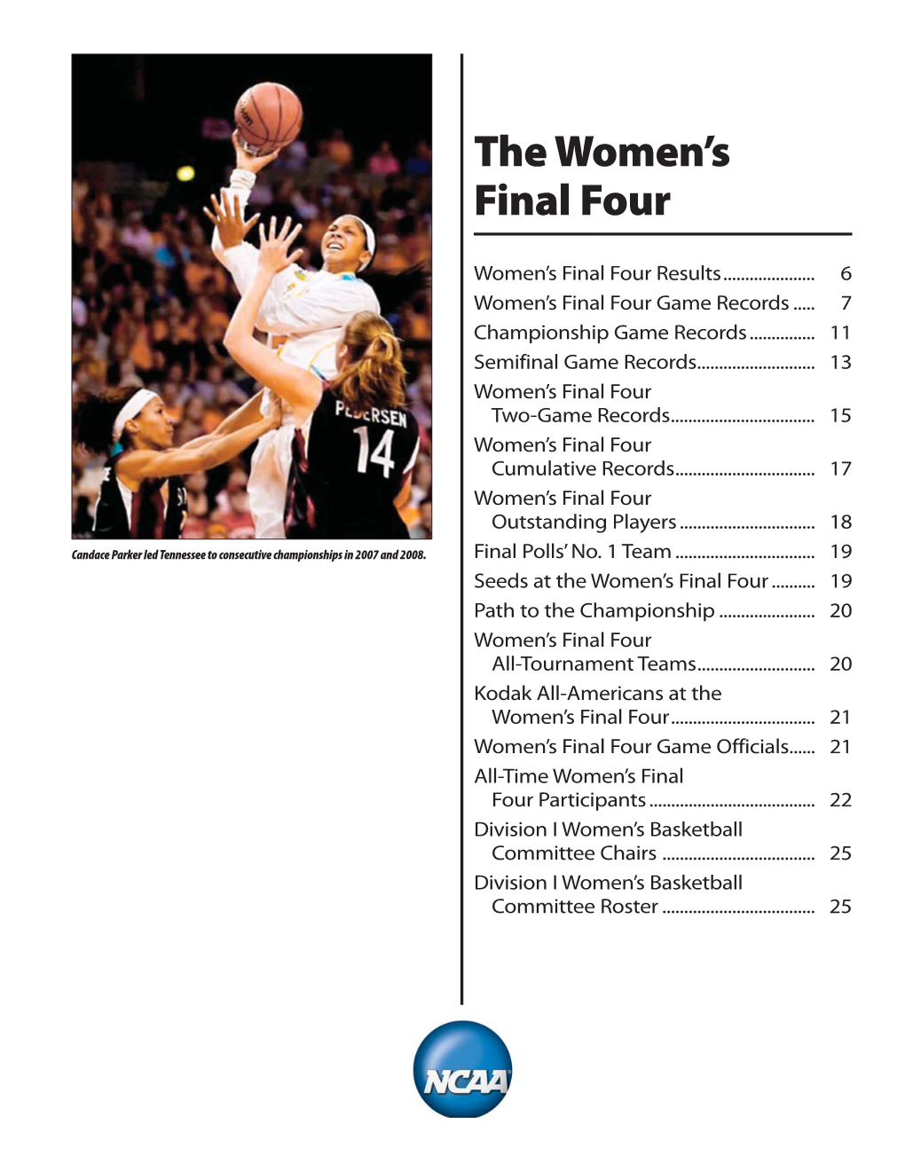 NCAA Women's Final Four Records (Final 4)