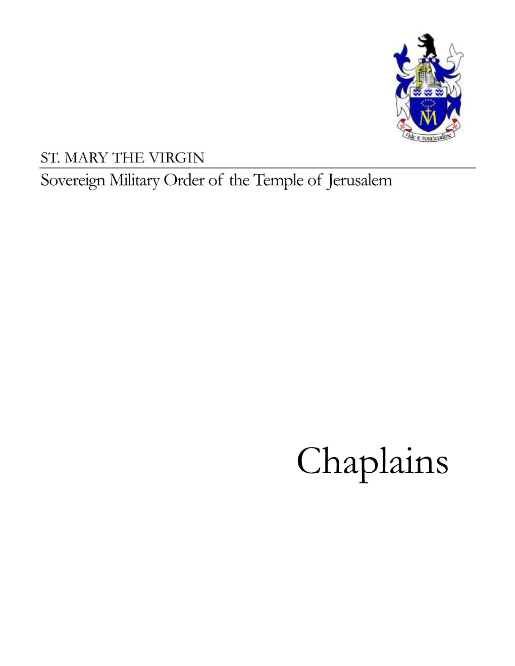 Chaplains ST