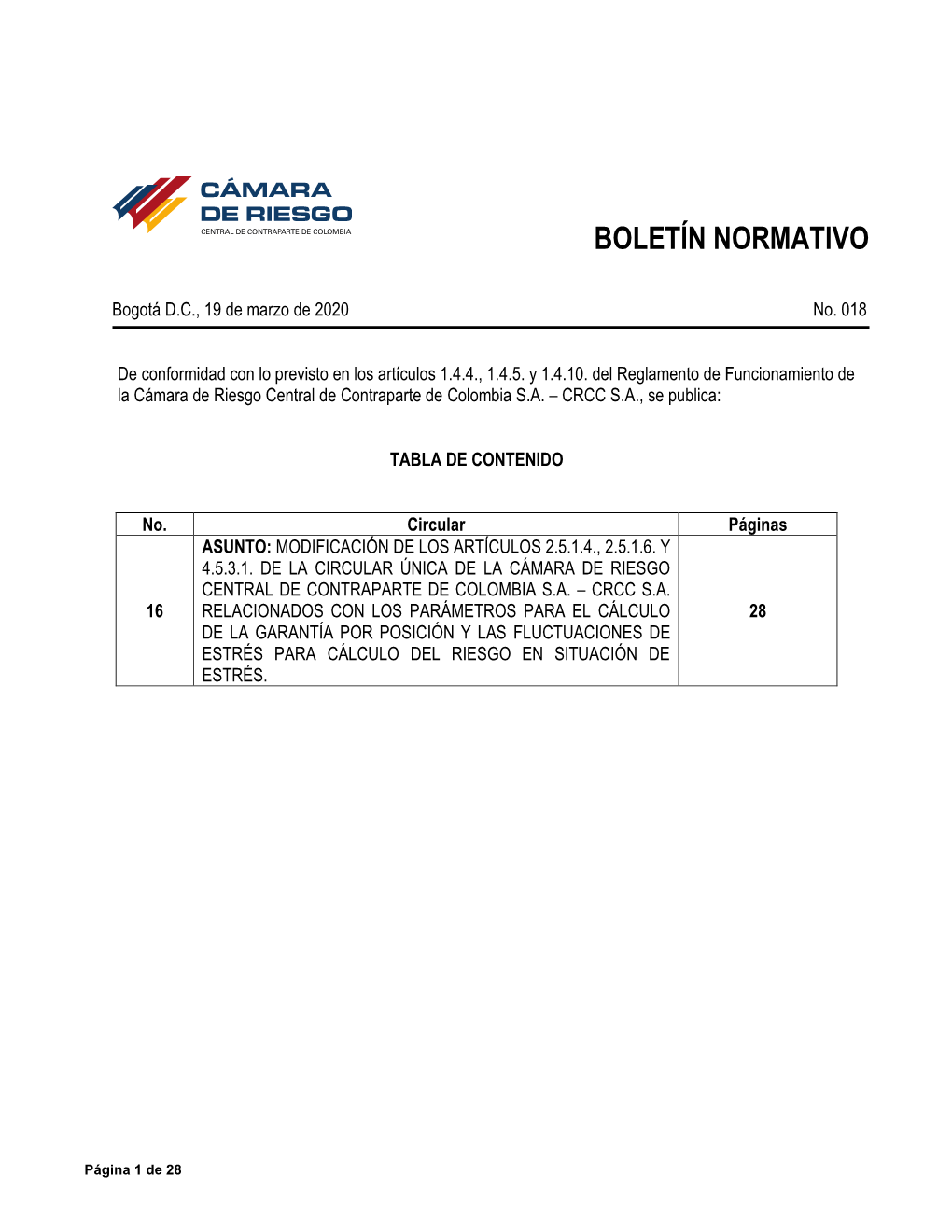 Boletín Normativo