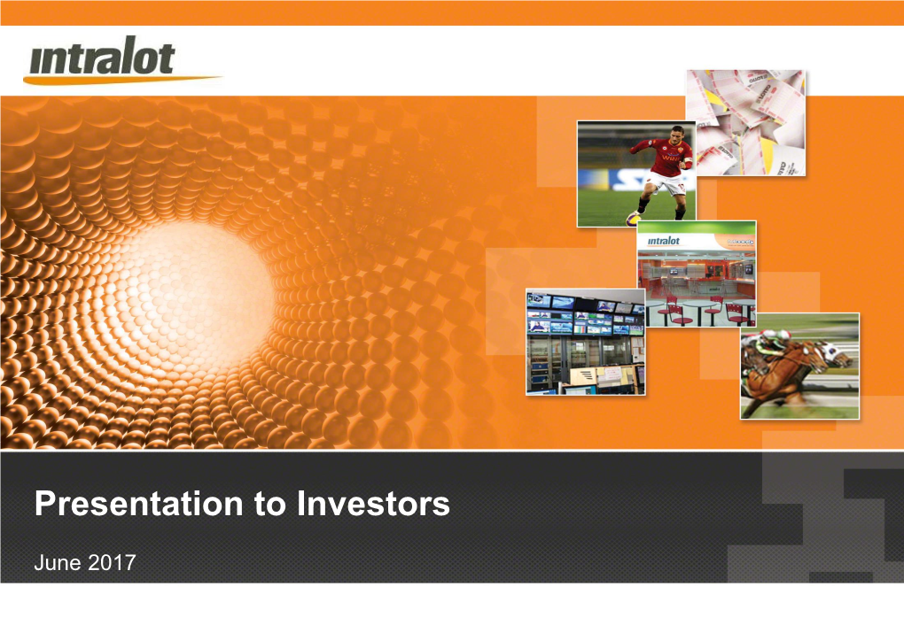 Presentation to Investors