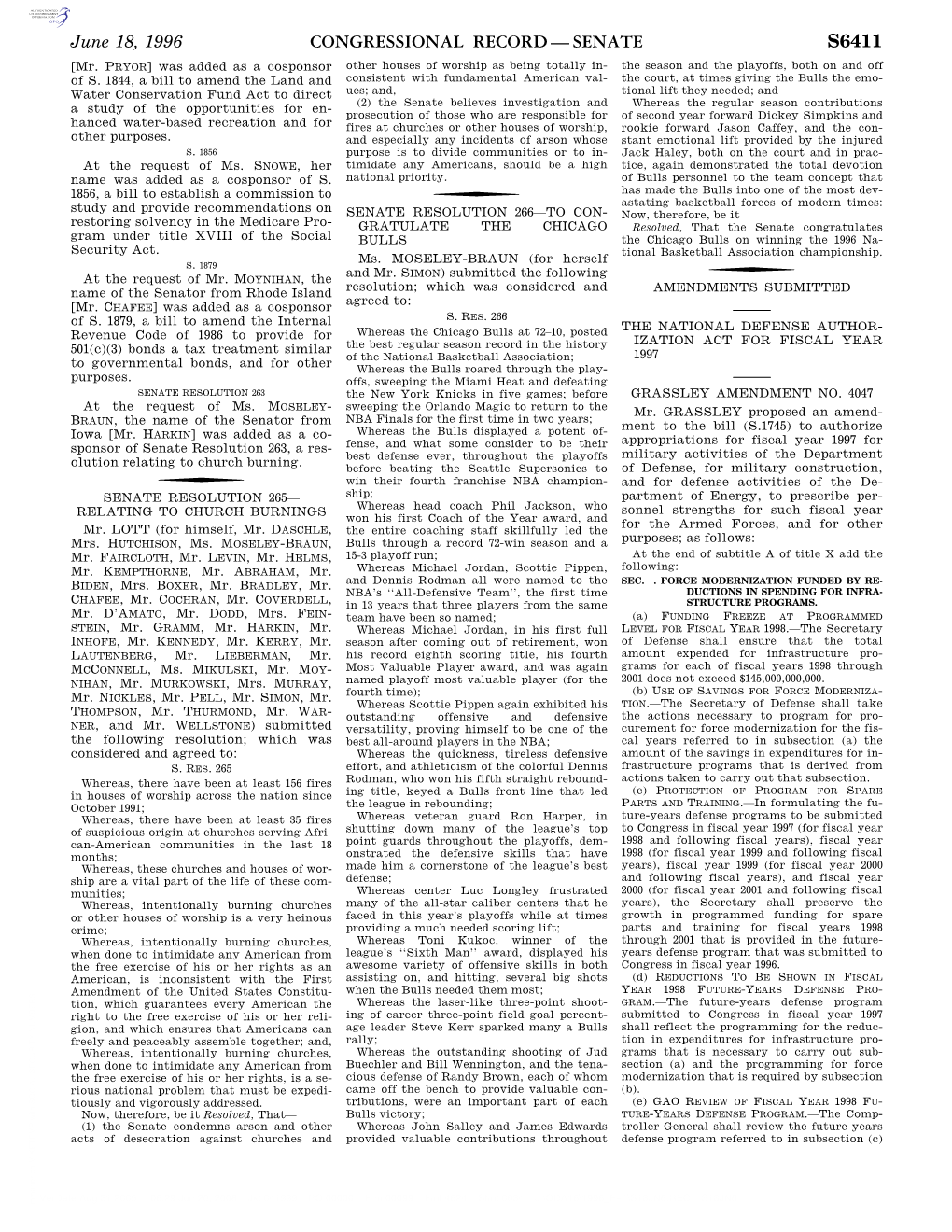 Congressional Record—Senate S6411