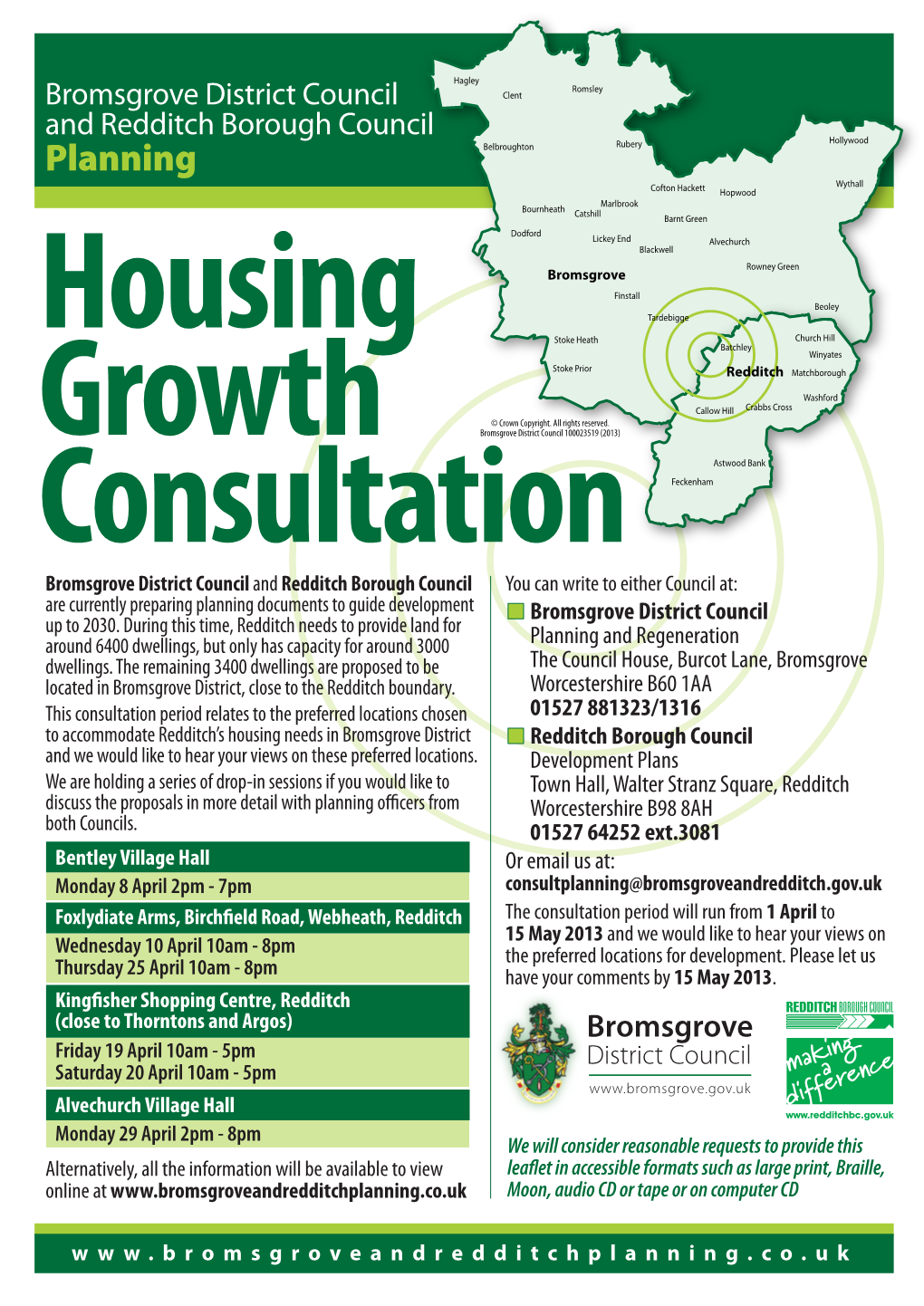 Appendix 47 Redditch Growth Consultation Poster